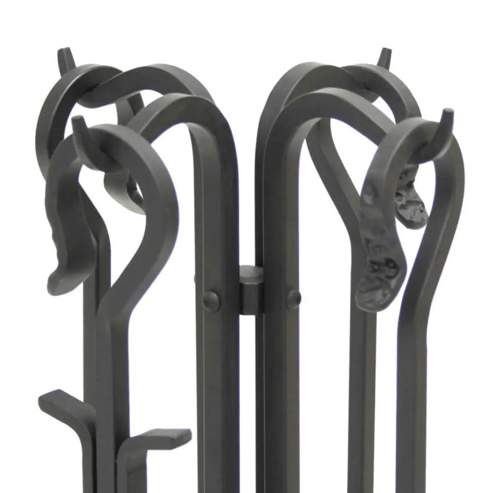 Pilgrim Forged Fireplace Tools Set with Corn Broom Pilgrim FORGEDSET
