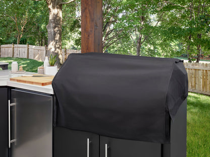 Emory | Corner Outdoor Kitchen Island with Bar Seating & Built-In Grill – Right