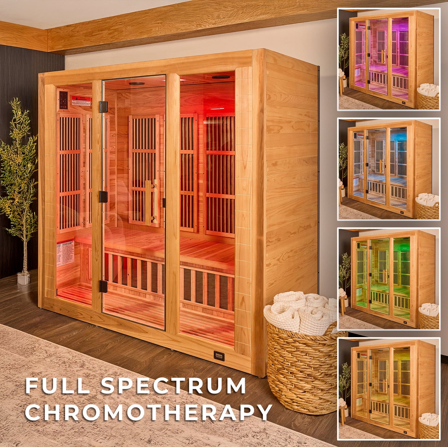 Rylan Indoor Infrared Sauna – 4 Person