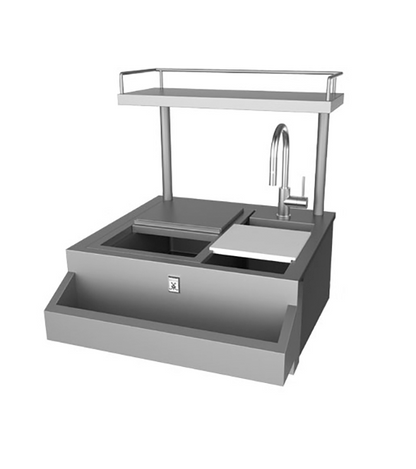 Hestan 30″ Outdoor Refreshment Center with High Shelf - GISHS30