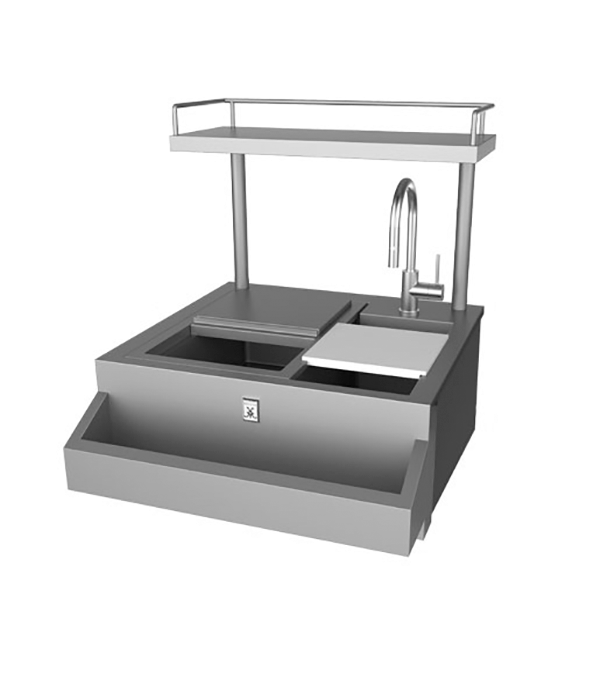 Hestan 30″ Outdoor Refreshment Center with High Shelf - GRCHS30