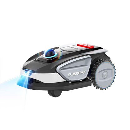 Sunseeker S4 Premium Bundle: Robot Mower with Garage & Blades Kit, No Boundary Wires