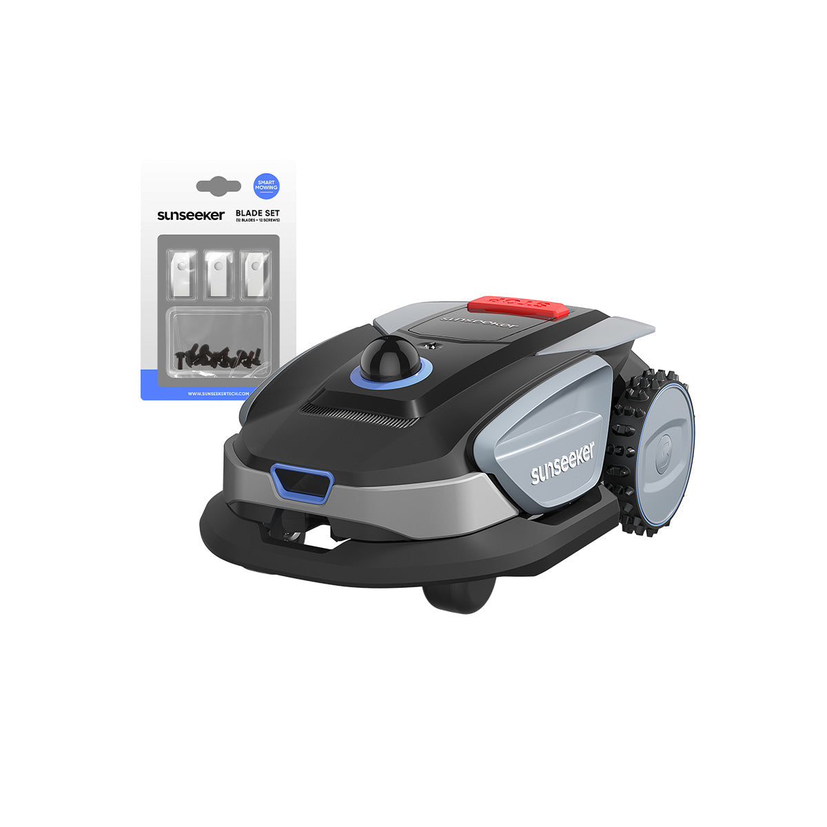 Sunseeker S4 LiDAR Robot Lawn Mower with Blade Kit — Wire-Free, 0.25 Acre