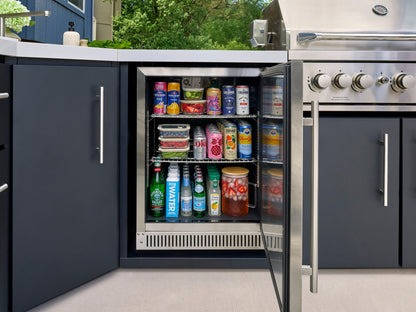 Emory | Corner Outdoor Kitchen Island with Built-In Grill & Pizza Oven