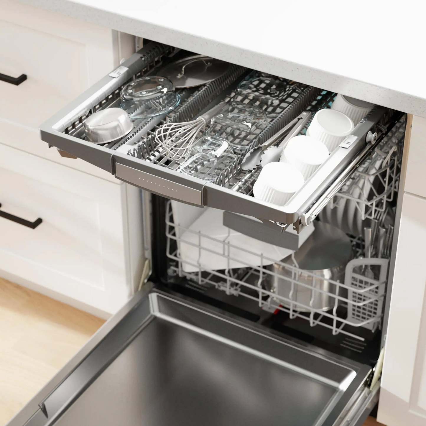 Bosch 800 Series 24 in. Top Control Smart Dishwasher with 42 dBa Sound Level, 3rd-Rack, CrystalDry & Pocket – Stainless Steel