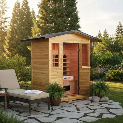 Cal Saunas Solara Outdoor 3-Person Infrared Sauna | AQVINA World