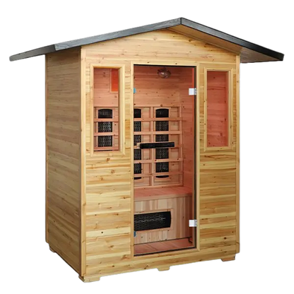 Cal Saunas Solara Outdoor 3-Person Infrared Sauna | AQVINA World