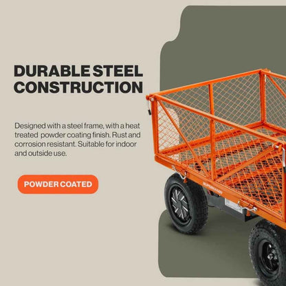 SuperHandy Electric Assist Garden Cart - 440 lbs