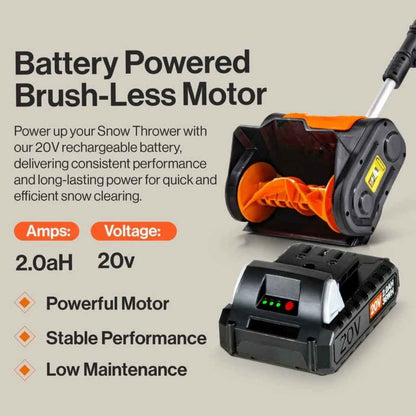 Super Handy Snow Thrower - 20v Battery