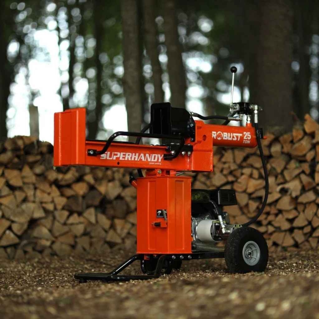 SuperHandy Portable 25 Ton Gas Log Splitter With 7hp Engine