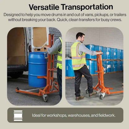 SuperHandy 55 Gal Drum Lifter - 550 LB Capacity