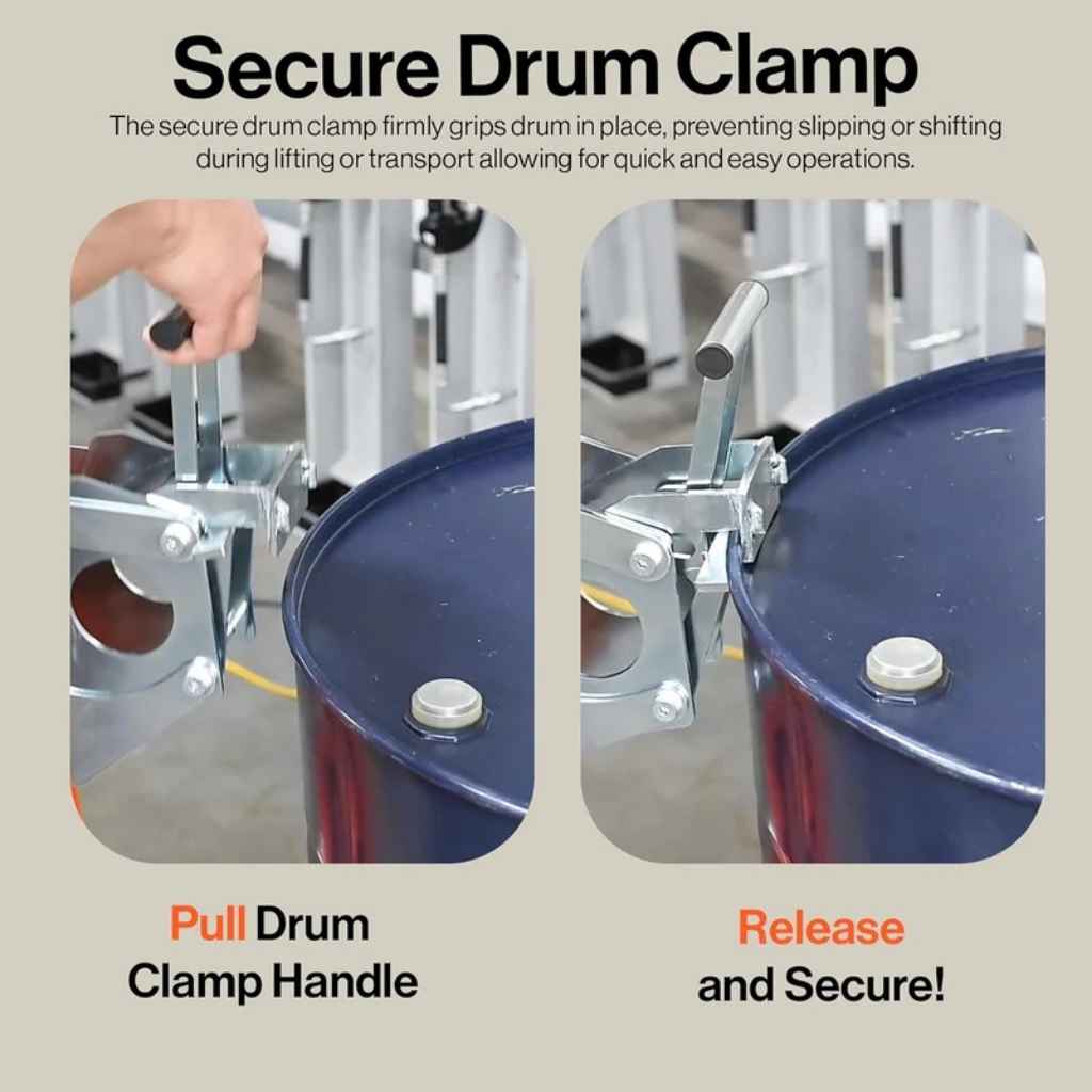 SuperHandy 55 Gal Drum Lifter - 550 LB Capacity