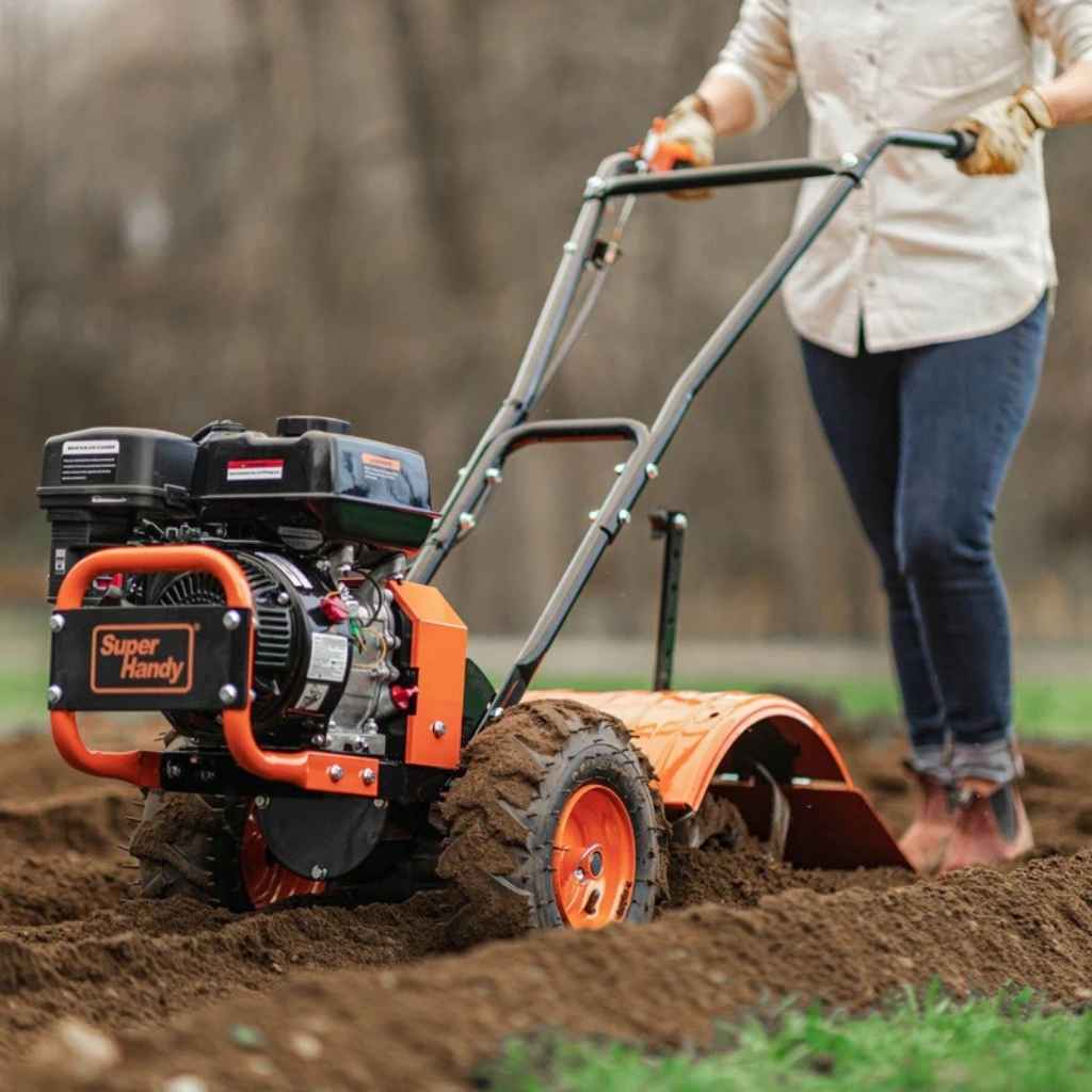 SuperHandy Rear Tine Tiller 7hp
