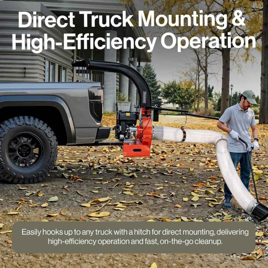 SuperHandy Debris Loader Leaf Vacuum – 15 hp Hitch Or Tailgate Mount