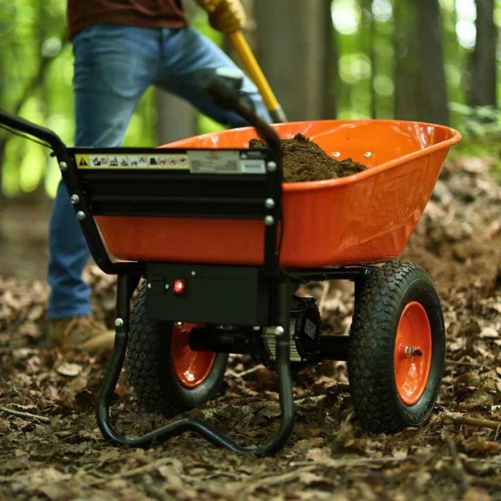 SuperHandy 24V Electric Wheelbarrow