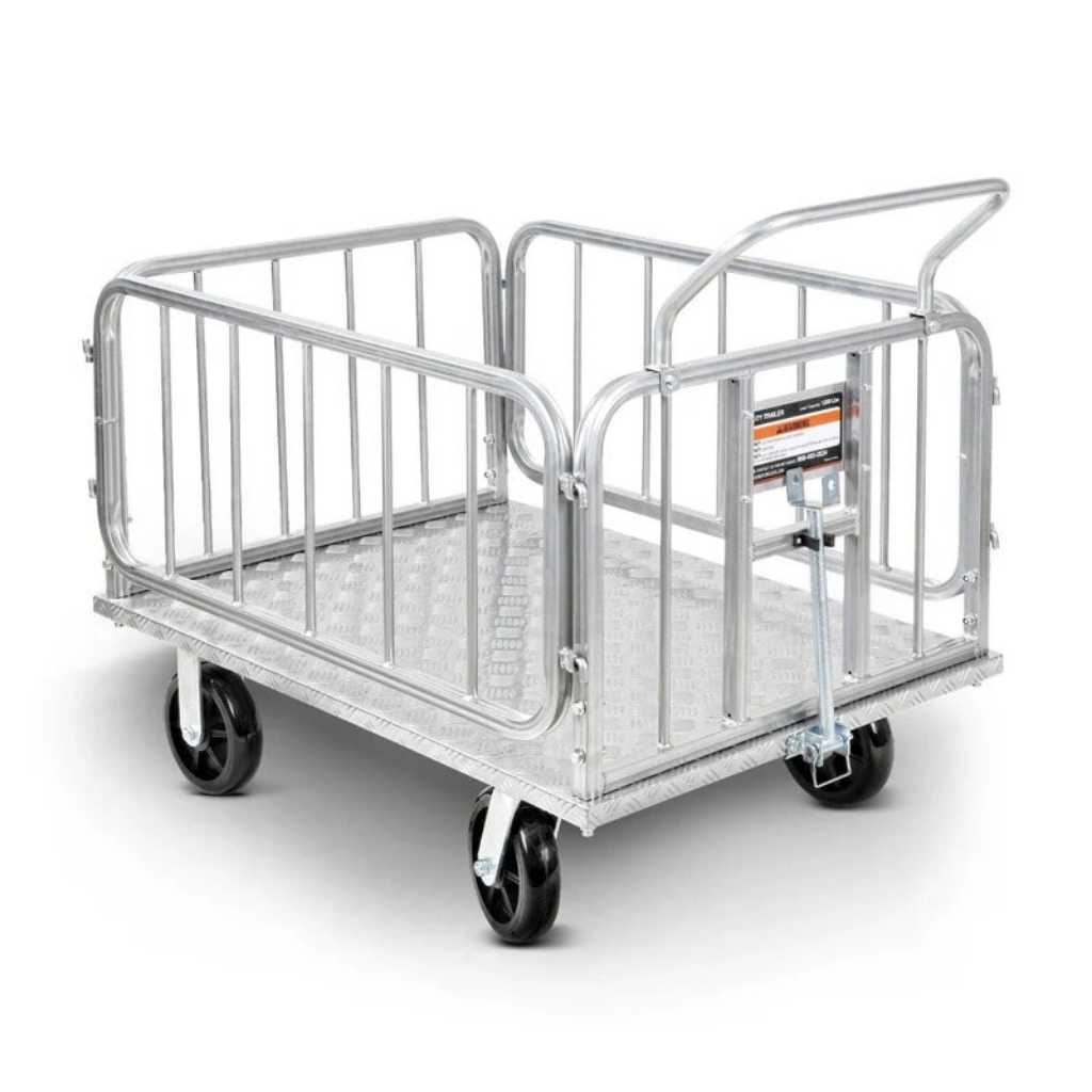 SuperHandy Metal Platform Truck & Trailer - 1200Lb Capacity