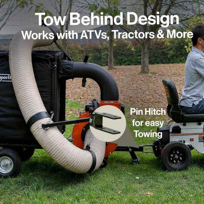 SuperHandy Tow Behind Leaf Vacuum – 180 Gal , 15HP Engine
