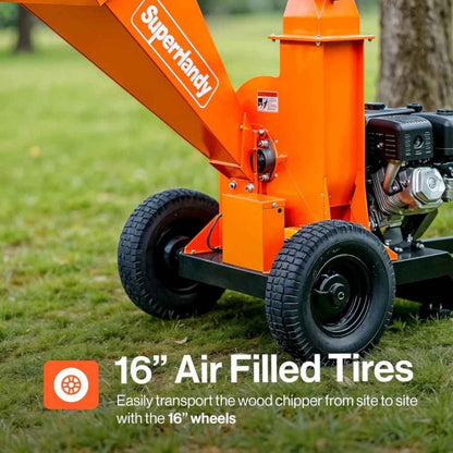 SuperHandy 4 in. Towable Wood Chipper
