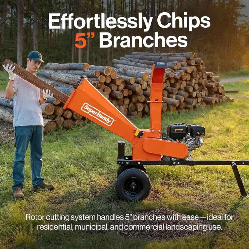 Super Handy 5 inch towable Wood Chipper