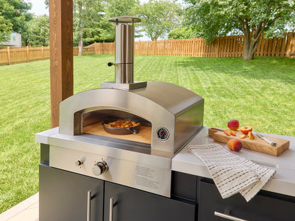Emory | 12-Foot Outdoor Kitchen Island with Built-In Grill & Pizza Oven