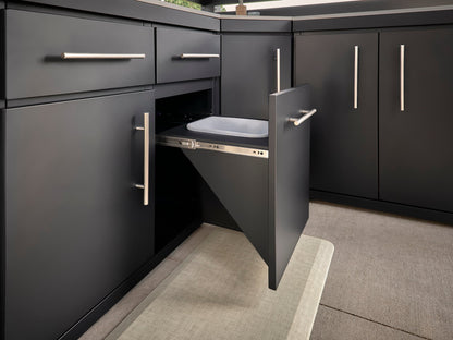 Langston | Covered Walk-In Outdoor Kitchen with Built-In Grill & Pizza Oven