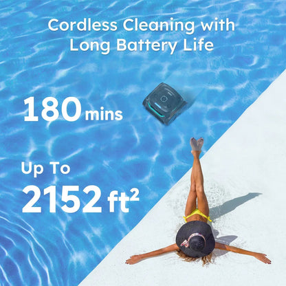 WYBOT C2 Vision Cordless Robotic Pool Cleaner – AI Camera Debris Targeting