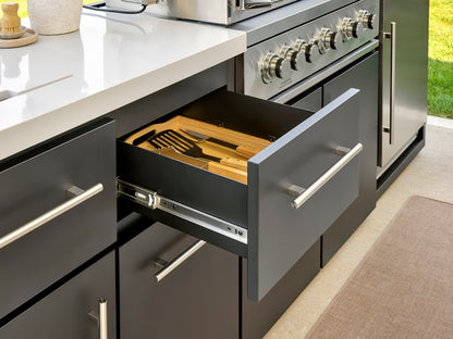 Emory | 9-Foot Outdoor Kitchen Island with Built-In Grill
