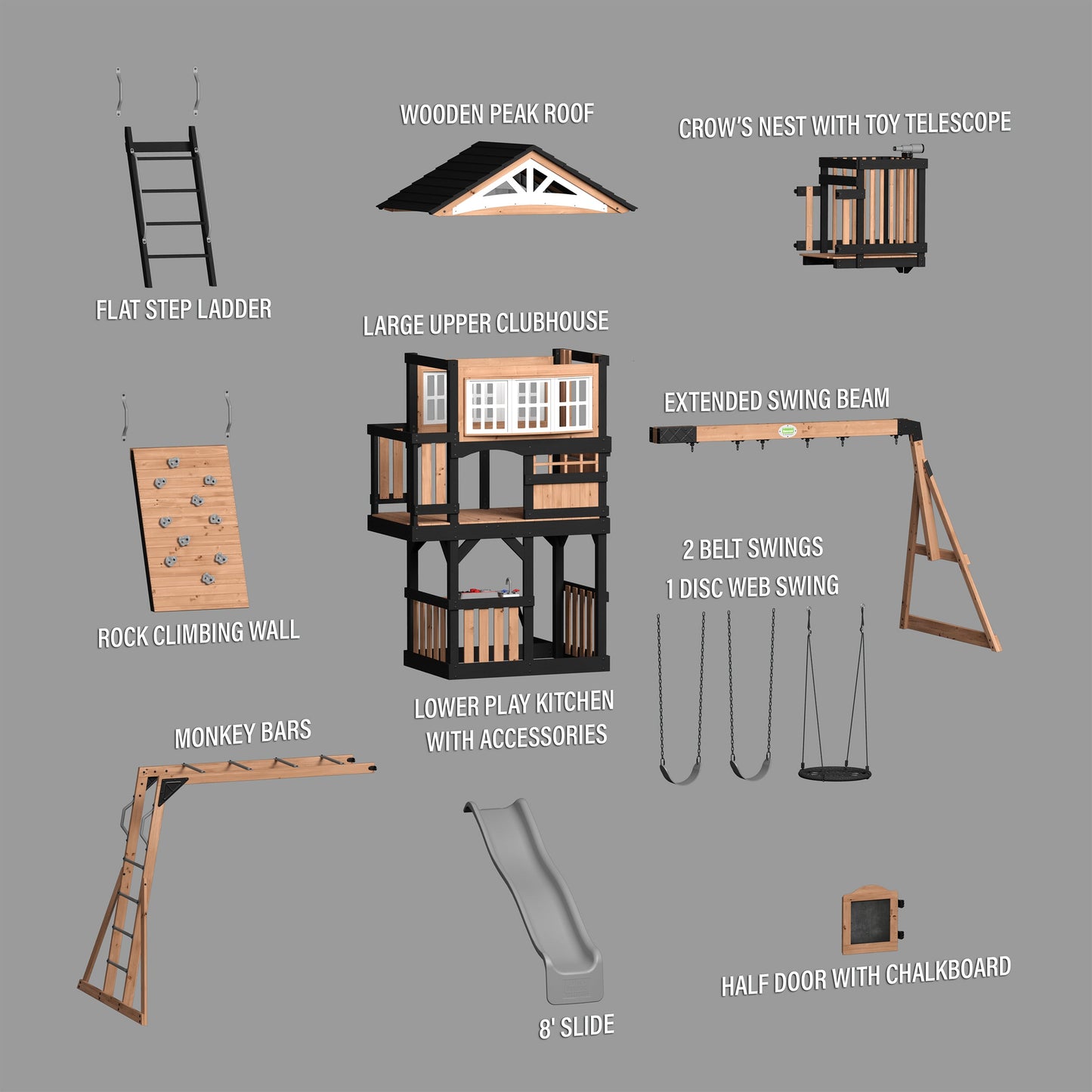 Rosewood Falls Swing Set