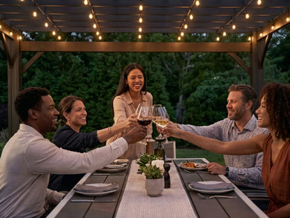 Stratford | 12x10 Steel Pergola – Black