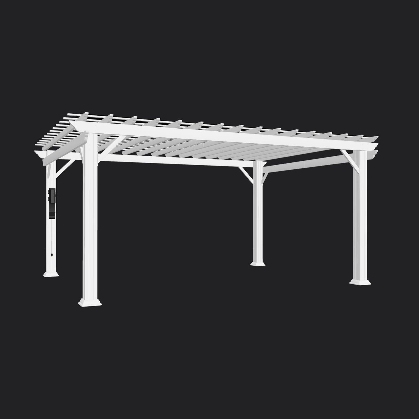 Stratford | 16x12 Steel Pergola – White