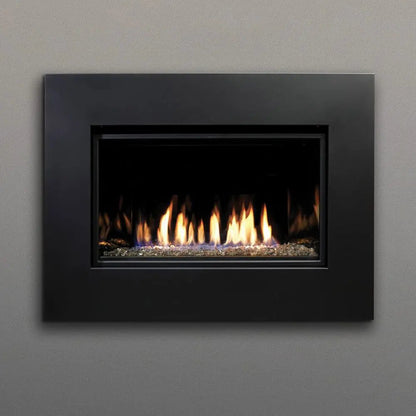 Kingsman Gas Fireplace ZCVRB3622 36" Direct Vent Black Porcelain KingsmanZCVRB3622